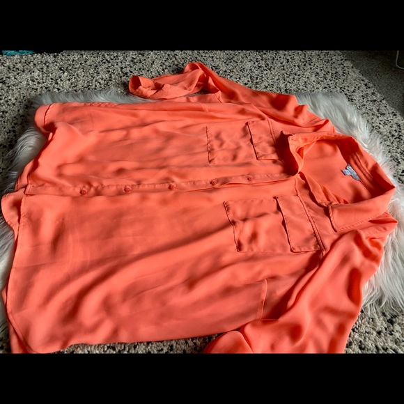 Plus 3X Boutique Blouse Sherbert Color - Picture 5 of 6